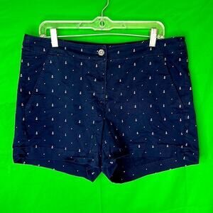 NAUTICA Women's 12 SHORTS Cotton Stretch Twill Casual Navy Seas, 5" Inseam